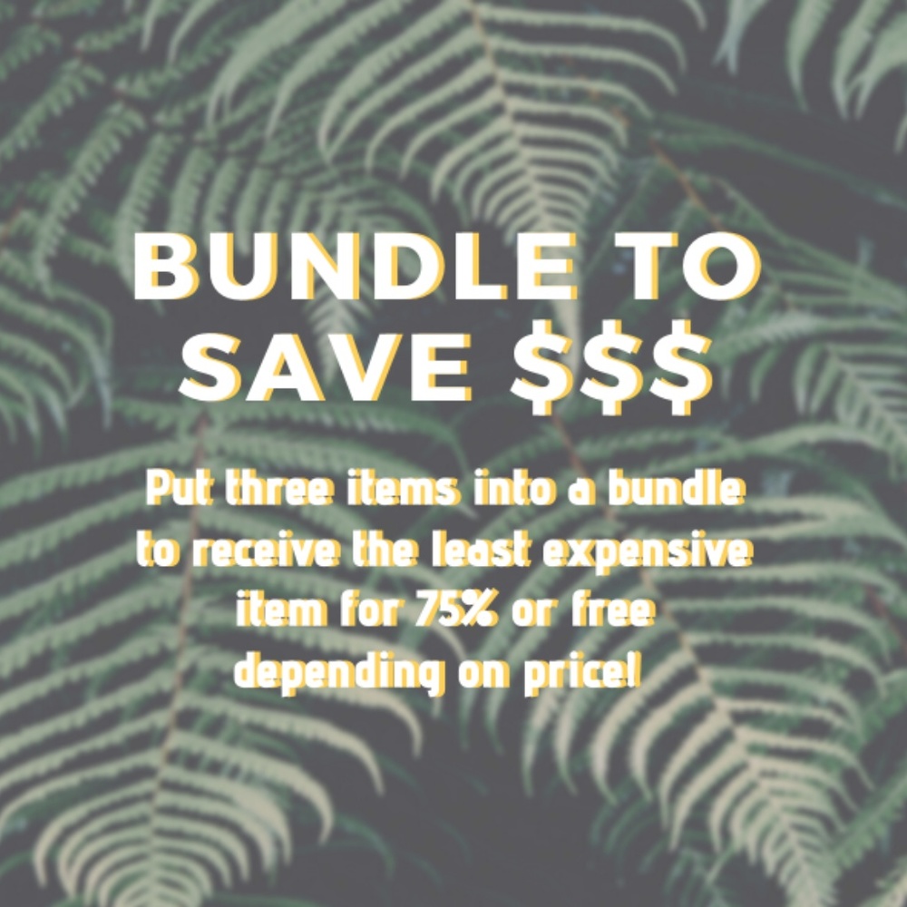 BUNDLE 3 ITEMS TO SAVE $$$